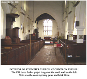 Orton church interior