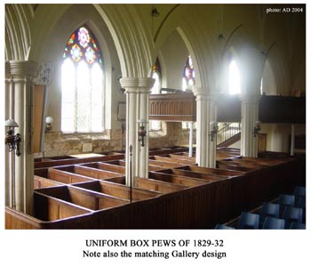 Pews and gallery