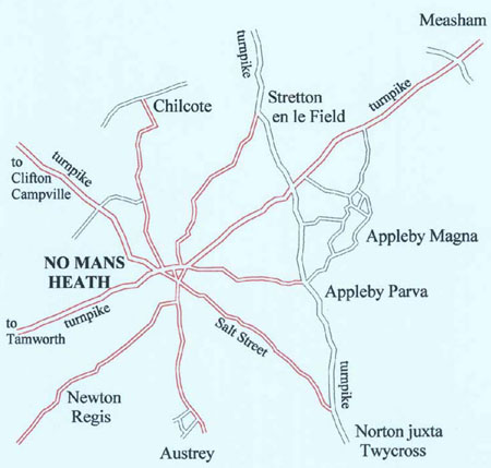 No Man's Heath Radial Roads